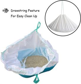 img 2 attached to 🐱 Convenient and Durable PET N PET Cat Litter Box Liners - 21 Drawstring Bags for Extra Large Litter Boxes and Heavy Duty Cleanup