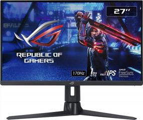 img 3 attached to 🖥️ ASUS XG276Q Strix Gaming Monitor - 1920X1080P, 170Hz, Height/Tilt/Swivel Adjustment, IPS, HD