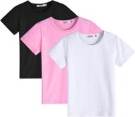 get comfy and stylish with the greatchy 3 pack long sleeve crewneck t-shirt for girls' clothing logo