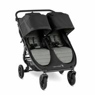 experience a smooth ride with the baby jogger city mini gt2 all-terrain double stroller - slate logo