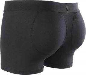 img 4 attached to Breathable Microfiber Modal Trunks With Butt Padding For Men - BRODDLE Underwear