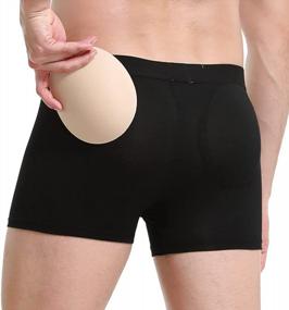 img 1 attached to Breathable Microfiber Modal Trunks With Butt Padding For Men - BRODDLE Underwear