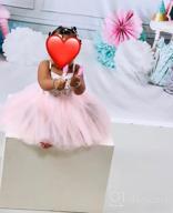 img 1 attached to Flofallzique Summer Baby Girls Dress: Floral 🌸 Tulle for Wedding, Birthday, Toddler Tea Party & Tutu review by Deonte Bates
