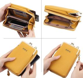 img 1 attached to Stylish and Versatile Womens Crossbody Wallet Clutch Purse - Ideal for All Your Essentials!