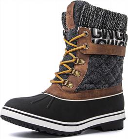 img 4 attached to Waterproof Snow Boots For Women By GLOBALWIN - Winter Footwear For Women