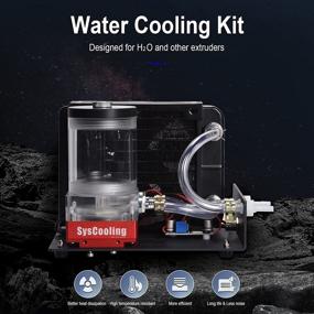 img 3 attached to 🌡️ BIQU High Temperature Printing Cooling System with Water Cooling Kits for Extruders over 500°C – 12V Pump, 120mm Fan, PWM Radiator Fan, Ideal for H2O and other Extruders, 3D Printing Part