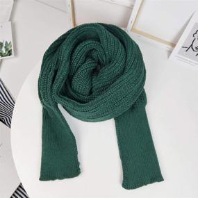 img 1 attached to Knitted Fashion Winter Sweater Scarves Women's Accessories - Scarves & Wraps