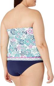 img 2 attached to 24Th Ocean Bandeau Handkerchief Swimsuit Women's Clothing - Swimsuits & Cover Ups