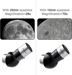 img 1 attached to 🔭 Premium Telescope for Stargazing: 70mm Aperture, 700mm Focal Length, AZ Mount, Phone Adapter - Ideal for Adults, Kids, and Beginners