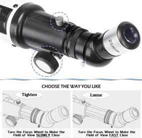 img 2 attached to 🔭 Premium Telescope for Stargazing: 70mm Aperture, 700mm Focal Length, AZ Mount, Phone Adapter - Ideal for Adults, Kids, and Beginners