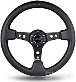 img 2 attached to 🔴 NRG ST-006R Deep Dish Series 350mm Sport Steering Wheel with Black Center Spoke - Enhanced Performance in Sleek Black Design