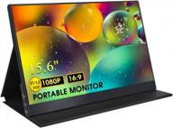 🖥️ cnbanan p15 portable monitor: 15.6" 1080p external usb-c gaming/travel monitor | ultra slim, hd ips display logo
