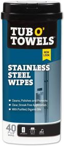 img 4 attached to Tub O' Towels Heavy Duty Stainless Steel Cleaning Wipes, 40 Count