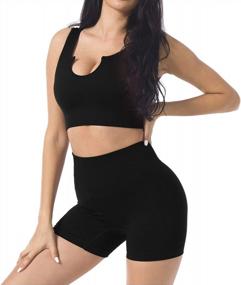 img 2 attached to Stylish And Supportive: JNINTH'S Seamless 2 Piece Workout Sets For Women