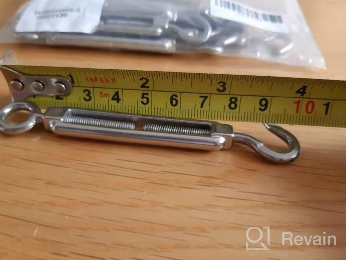img 1 attached to Stainless Steel Turnbuckle Tension Set For Cables & Shades - 6 Pack From TooTaci review by Shawn Tolbert