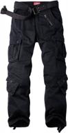 women's cotton casual military army cargo combat work pants with 8 pocket logo