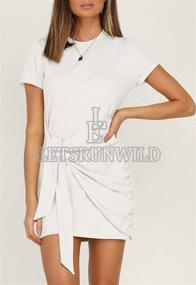img 3 attached to Stylish And Comfy: LETSRUNWILD Women'S Bodycon Beach Dresses For A Trendy Summer Look