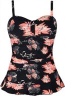 женский купальный костюм mycoco с оборками и гофрированным подолом, топ для плавания, купальный костюм логотип