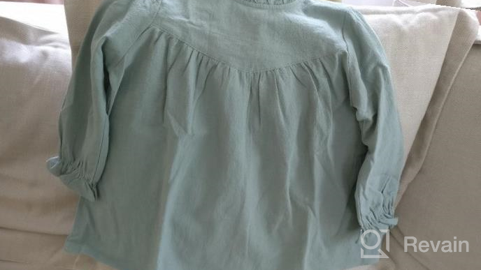 img 1 attached to Cute and Comfortable Girls Long Sleeve Shirt Dress for Casual and Party Wear (Sizes 1-7 Years) review by Bryan Brant