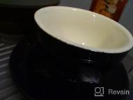 img 1 attached to Coffeezone Latte Art Ceramic Cup And Saucer Cappuccino Fine Porcelain, Mate For Coffee Shop And Barista (Glossy White, 10.5 Oz) review by Mike Rogers