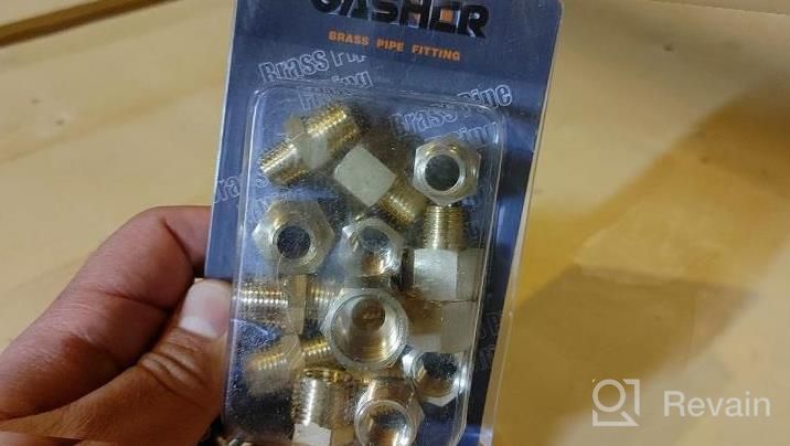img 1 attached to 6PCS Brass Pipe Fitting Hex Bushing Reducer Adapter 1/8 Inch NPT X 1/4 Inch NPT - GASHER review by Sam Pullen