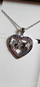 img 8 attached to 925 Sterling Silver Unicorn Heart Pendant Necklace With CZ Stones - Girls Women Gifts For Birthday Christmas
