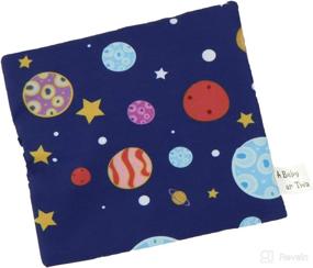 img 4 attached to Outer Space Crinkle Paper Sensory Toy for Infants, Babies, and Toddlers - 6 Inch x 6 Inch