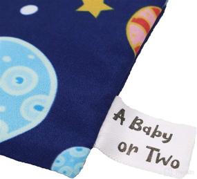 img 2 attached to Outer Space Crinkle Paper Sensory Toy for Infants, Babies, and Toddlers - 6 Inch x 6 Inch