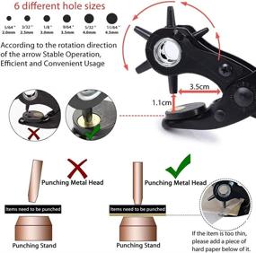 img 1 attached to Перфоратор для кожи Профессиональные проекты Punches