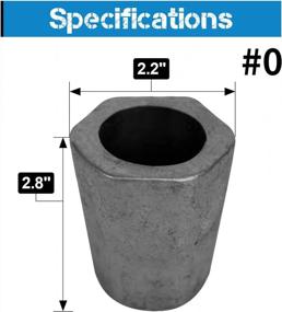 img 3 attached to Premium Clay Graphite Crucible For Melting And Refining Precious Metals - GONGYI #0 (1.1Lbs-0.5Kg)