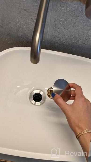 img 1 attached to Say Goodbye To Clogged Drains With KES Anti-Clog Sink Drain And Hair Catcher, Brushed Nickel Finish review by Brian Unruh