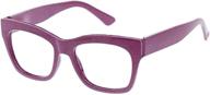 👓 peepers women's shine on square blue light blocking reading glasses, pink, 53 + 1.5 - enhanced for seo logo