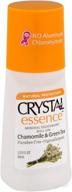 🌸 crystal deodorant essence roll: soothing chamomile scent for long-lasting personal care logo