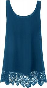 img 2 attached to Flattering Plus Size Swing Tank Top With Feminine Lace Detailing