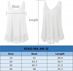 img 1 attached to Flattering Plus Size Swing Tank Top With Feminine Lace Detailing