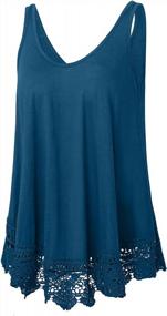img 3 attached to Flattering Plus Size Swing Tank Top With Feminine Lace Detailing