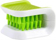 🔪 yqboom blade knife cleaner multifunctional kitchen washing brush - cutlery cleaning brush for chopsticks and double-sided knife scrubber with sponge logo
