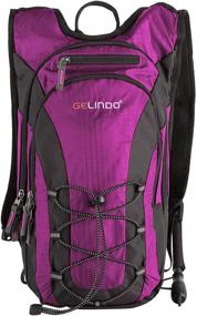 img 4 attached to Gelindo Hydration Backpack: Lightweight 15L Hiking Pack with 2L BPA Free Water Bladder - Ideal for Outdoor Adventures, Biking, Camping, and Small Daypacks for Kids & Beginners