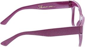 img 2 attached to 👓 Peepers by PeeperSpecs Women's Shine On Square Blue Light Blocking Reading Glasses, Pink - Optimal Eye Protection & Style, Size 53 + 3