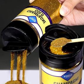img 2 attached to YGDZ Gold Glitter Powder - 140G For Tumblers, Resin Crafts & Cosmetic Applications!