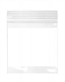 img 4 attached to 200 Count 3X3 Clear Plastic Reclosable Zip Bags - Bulk 2 Mil Thick Strong & Durable Poly Baggies With Resealable Zipper Top Lock And Write-On White Block For Storage, Packaging & Shipping.