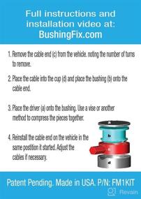 img 2 attached to 🔧 BushingFix FM1Kit - Manual Transmission Shift Cable Bushing Repair Kit for Abarth Fiat 500, Turbo Fiat 500, Mini Cooper, Jeep Compass, Renegade