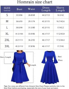img 1 attached to Women'S Elegant Bell Sleeve Cocktail Party Dresses For Wedding Guest Fit And Flare Church Midi Evening Dress By HomRain