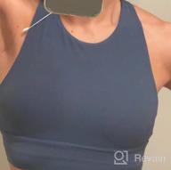 img 1 attached to Medium Support Strappy Yoga Sports Bras For Women With Padded Tank Top - Lemedy review by Doug Bunkers