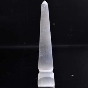 img 3 attached to AMOYSTONE Selenite Crystal Tower Large Skyscraper Crystals And Healing Stone Home Decoration 7.8" Tall 1 PC