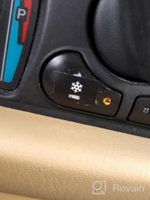 img 7 attached to Комплект для ремонта кнопки приборной панели кондиционера: 5 наклеек TIHOOD для замены выцветших автомобильных наклеек для климат-контроля с идеальной клейкой посадкой