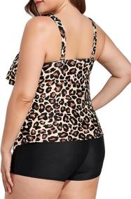 img 2 attached to 👙 Effortlessly Slimming Yonique Tankini Swimwear - Stylish Women's Clothing at Swimsuits & Cover Ups