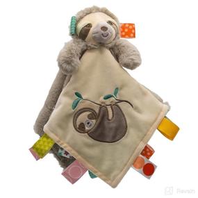img 3 attached to Taggies Soothing Sensory Stuffed Animal Security Blanket Review - Molasses Sloth, 13 x 13-Inches