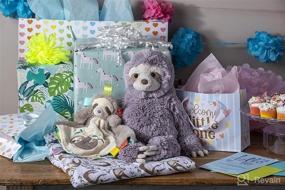 img 1 attached to Taggies Soothing Sensory Stuffed Animal Security Blanket Review - Molasses Sloth, 13 x 13-Inches