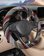 🚗 enhance your car's style with seg direct boho steering wheel cover: baja blanket ethnic design логотип